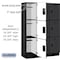 Salsbury Industries 3 Tier Designer Locker, 54"Wx76"Hx18"D, 9 Door, Black 18-23368BLK - alternate 4